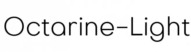 Octarine-Light  Frei Schriftart Herunterladen