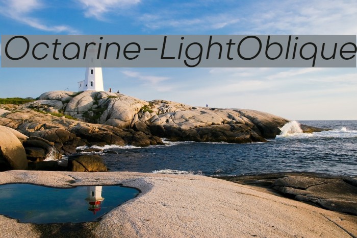 Octarine-LightOblique Font examples