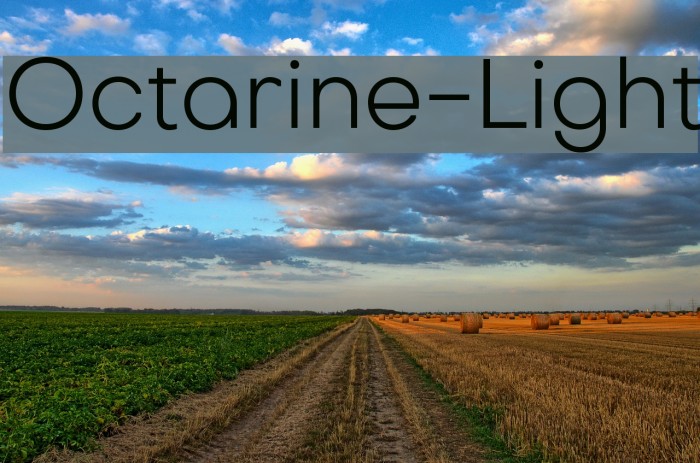 Octarine-Light Font examples