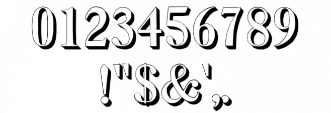 Octavian Regular Font OTHER CHARS