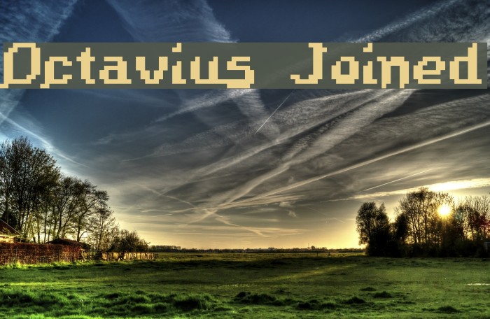 Octavius Joined Font examples