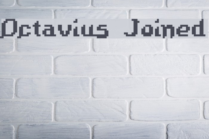 Octavius Joined Font examples