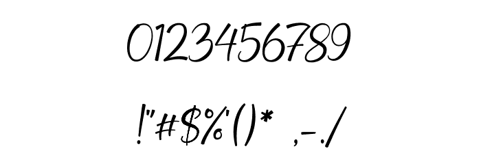 Octhovia Demo Regular Font OTHER CHARS