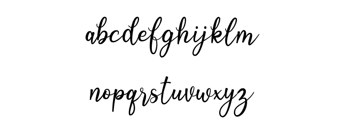 Octhovia Demo Regular Font LOWERCASE