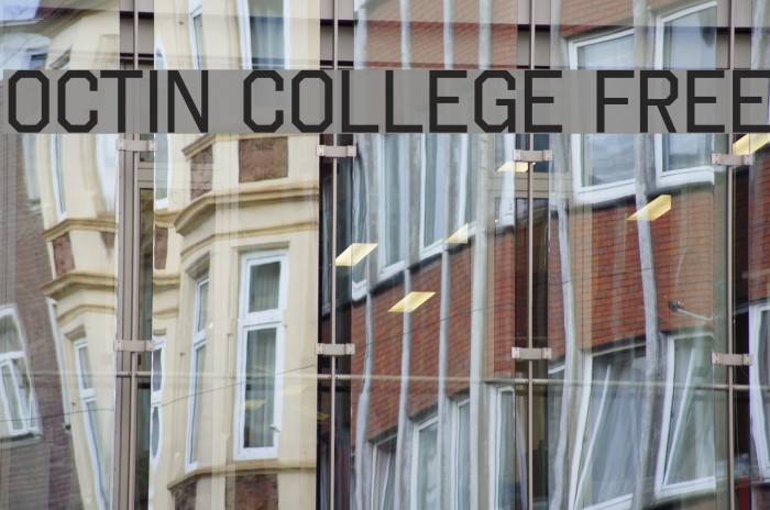 Octin College Free Font examples