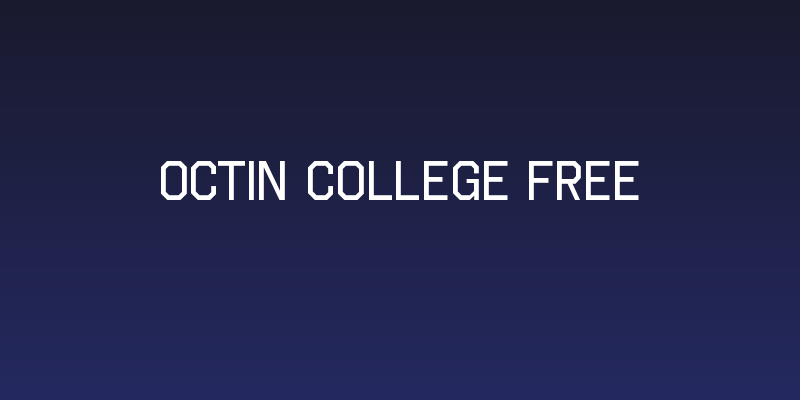 Octin College Free Social Header