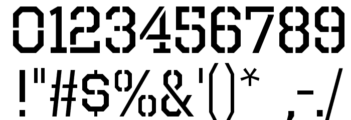 Octin Prison Free Font OTHER CHARS