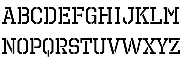Octin Prison Free Font LOWERCASE