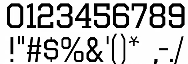 Octin Sports Free Font Alte caractere