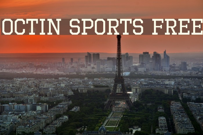 Octin Sports Free Caratteri examples