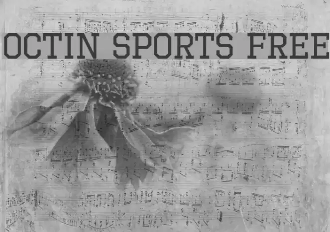 Octin Sports Free Font examples