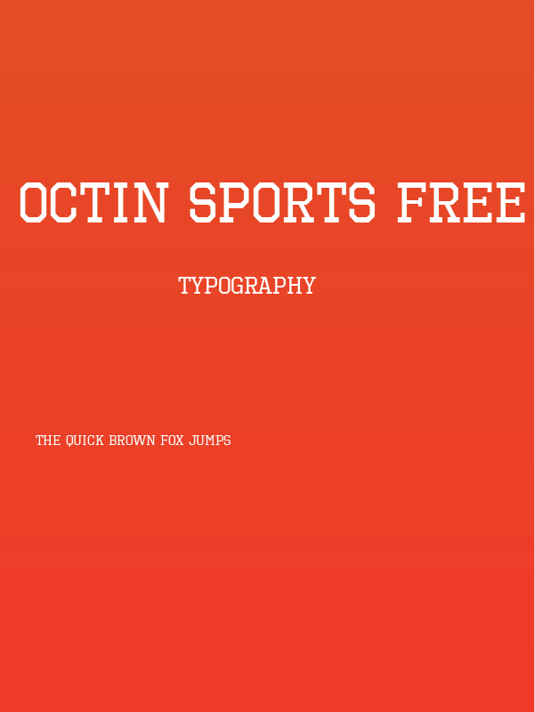 Octin Sports Free Poster