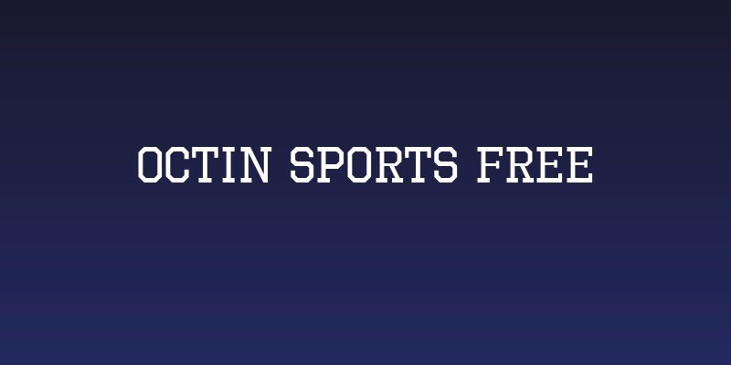 Octin Sports Free Social Header