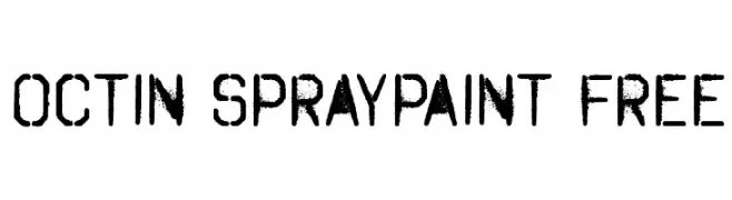 Octin Spraypaint Free  Descarca Fonturi Gratis