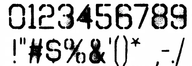Octin Spraypaint Free Font Alte caractere