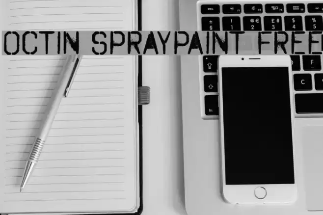 Octin Spraypaint Free Font examples