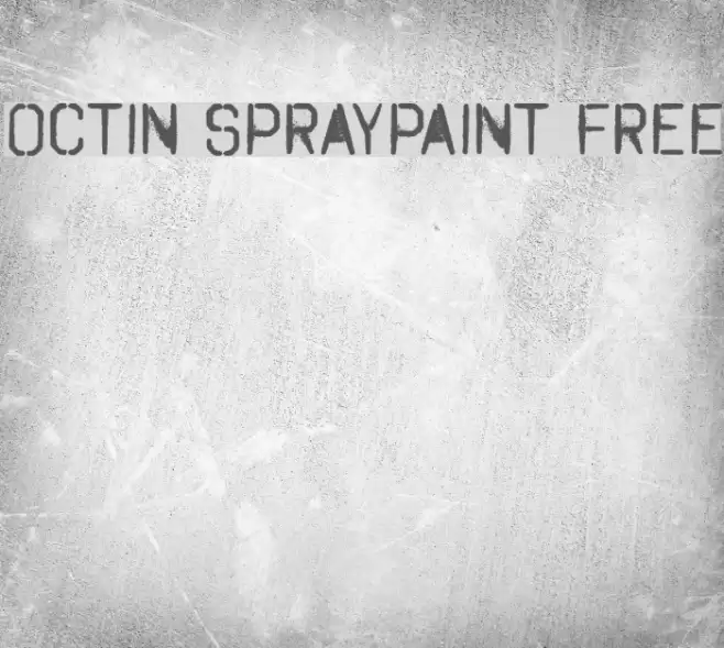 Octin Spraypaint Free Font examples