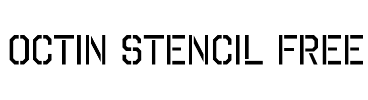 Octin Stencil Free  لخطوط تنزيل