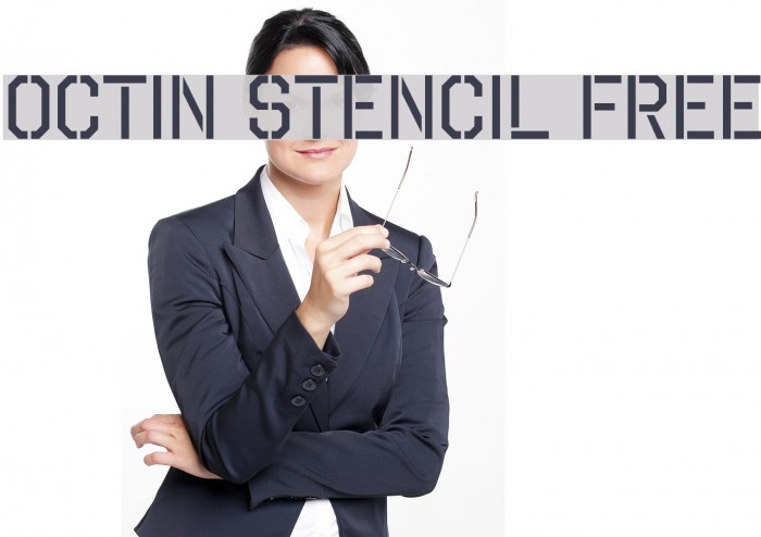 Octin Stencil Free フォント examples