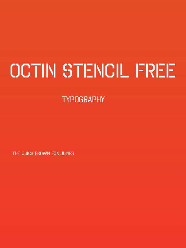 Octin Stencil Free Poster