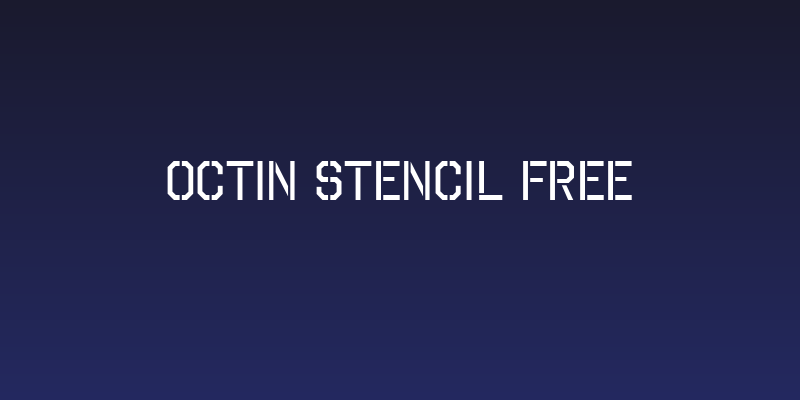 Octin Stencil Free Social Header