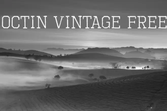 Octin Vintage Free Caratteri examples
