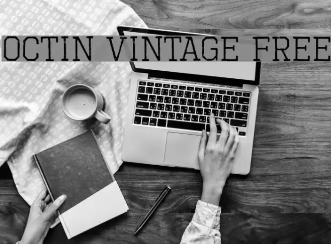 Octin Vintage Free Caratteri examples