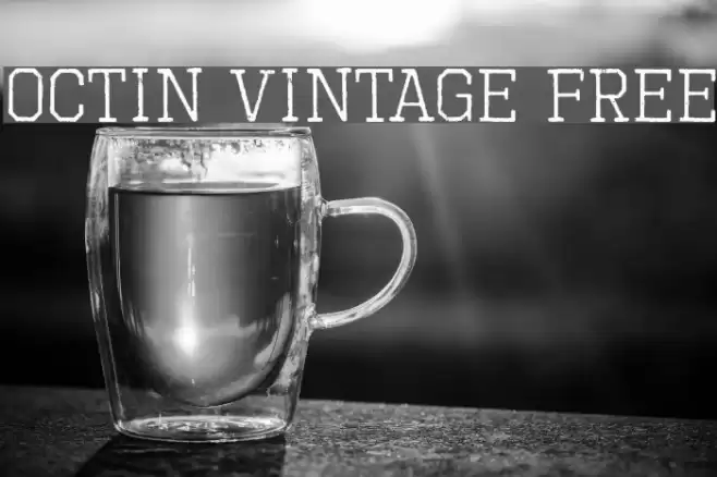 Octin Vintage Free Caratteri examples