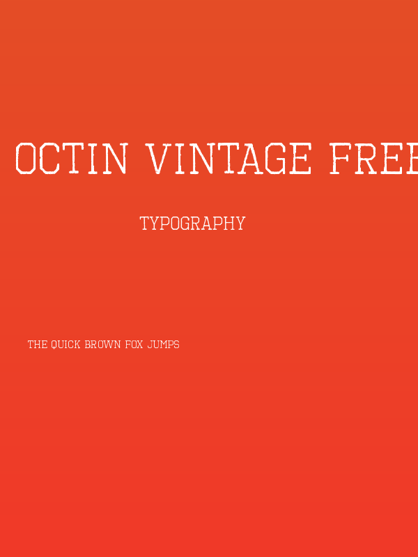 Octin Vintage Free Poster