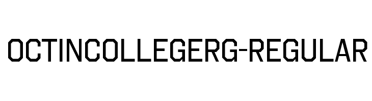 OctinCollegeRg-Regular Font