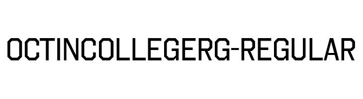 OctinCollegeRg-Regular  Скачать бесплатные шрифты