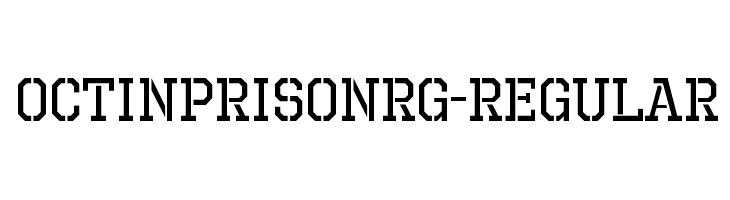 OctinPrisonRg-Regular  les polices de caractères gratuit tlcharger