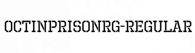 OctinPrisonRg-Regular  font caratteri gratis