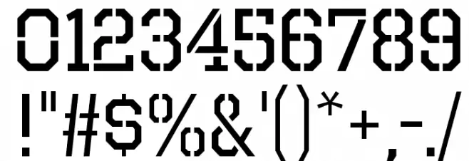 OctinPrisonRg-Regular Font OTHER CHARS