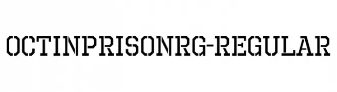 OctinPrisonRg-Regular  font caratteri gratis