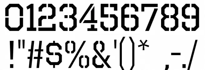 OctinPrisonRg-Regular Font OTHER CHARS