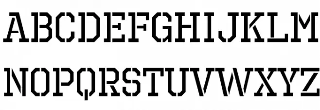 OctinPrisonRg-Regular Schriftart Groß
