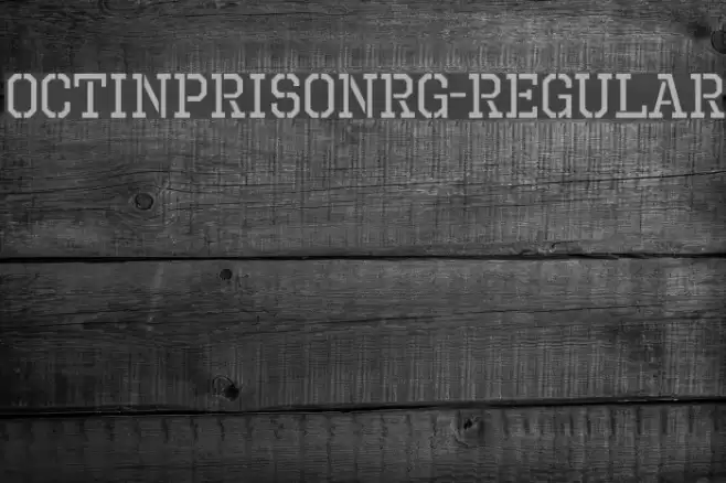 OctinPrisonRg-Regular Font examples