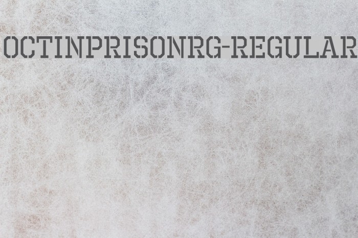 OctinPrisonRg-Regular Font examples