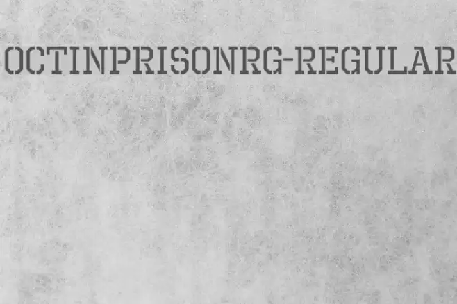 OctinPrisonRg-Regular Font examples