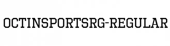 OctinSportsRg-Regular  font caratteri gratis
