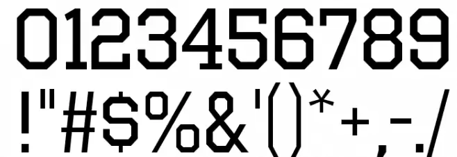 OctinSportsRg-Regular Font OTHER CHARS