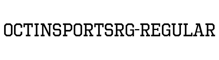 OctinSportsRg-Regular  フリーフォントのダウンロード