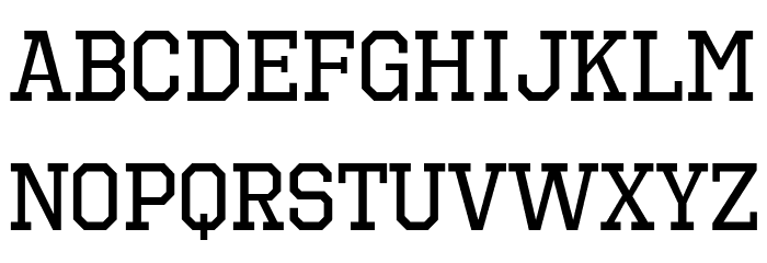 OctinSportsRg-Regular Font LOWERCASE