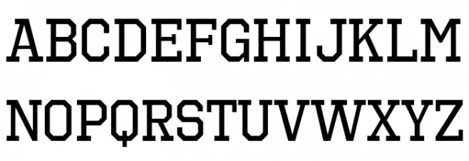 OctinSportsRg-Regular Font LOWERCASE