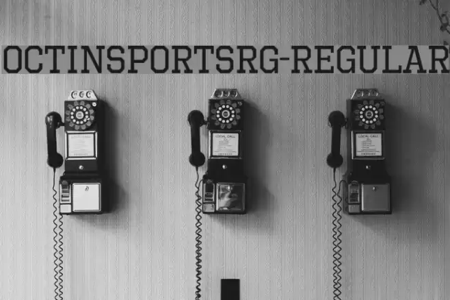 OctinSportsRg-Regular Font examples