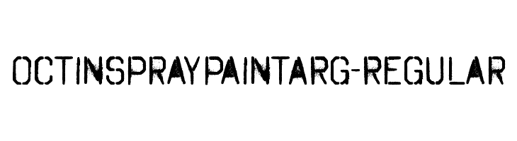 OctinSpraypaintARg-Regular Polices
