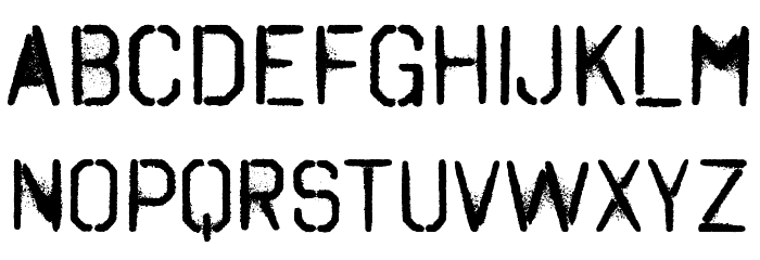 OctinSpraypaintARg-Regular Font LOWERCASE