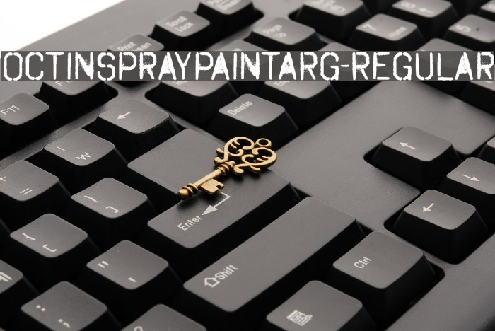 OctinSpraypaintARg-Regular Example 1