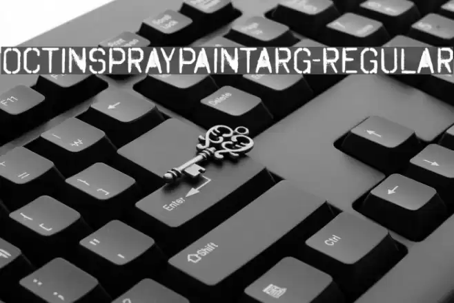 OctinSpraypaintARg-Regular Font examples